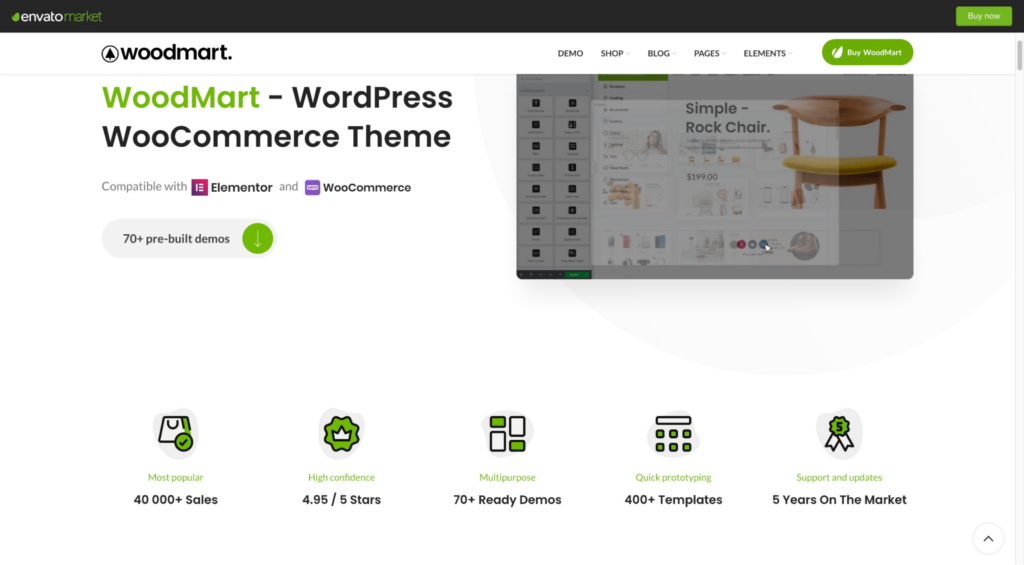 woodmart ecommerce wordpress theme homepage