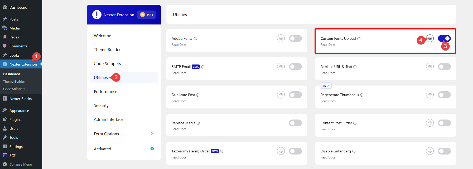 How to Upload Custom Fonts to WordPress for FREE? 5 custom upload fonts settings new1
