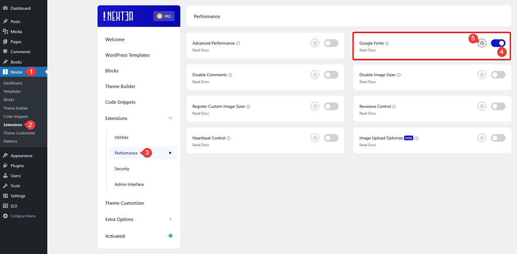 google fonts settings new 1
