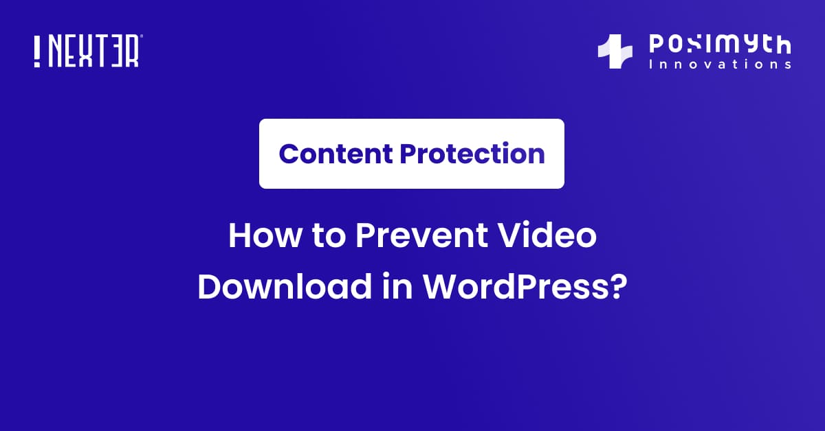 html video tag prevent download