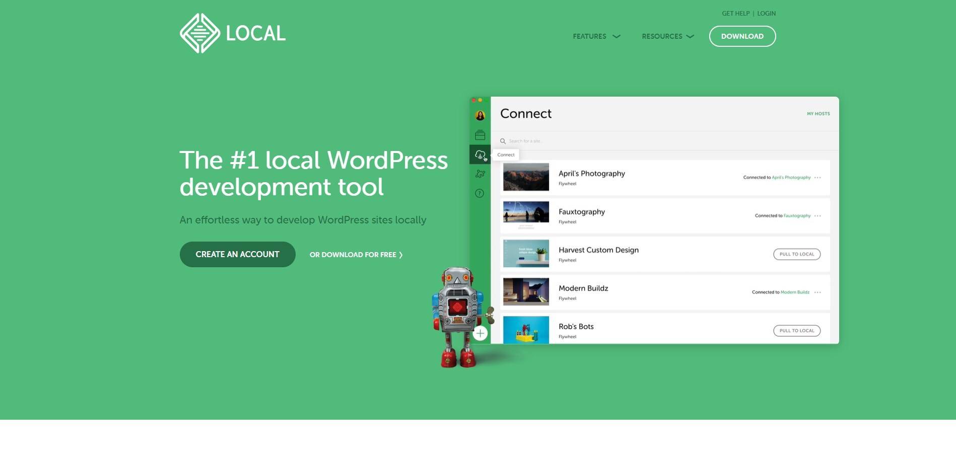 Local by Flywheel local host for wordpress