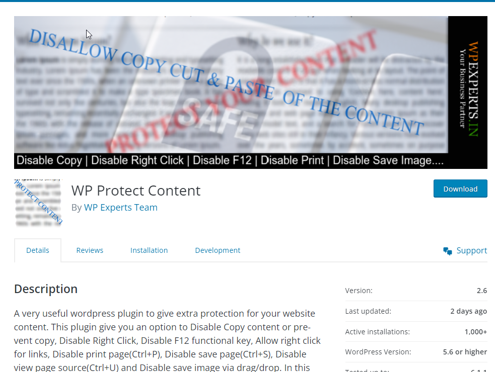 WP Protect Content Plugin
