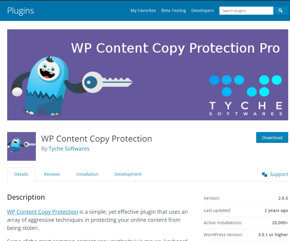 WordPress Content Protection Plugin