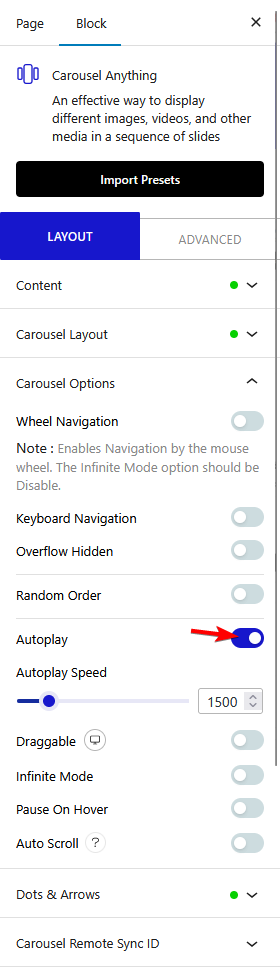 How to Change Carousel Slider automatically with autoplay in WordPress? 5 carousel anything autoplay new1