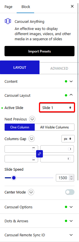 carousel anything carousel layout active slide new