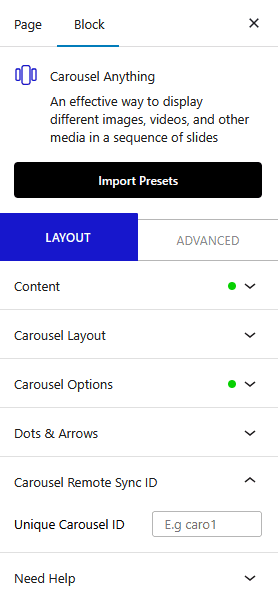 How To Add a Carousel Anything Slider in WordPress? 11 carousel anything carousel unique id new1