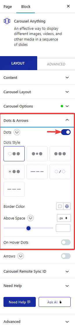 carousel anything dots new 1