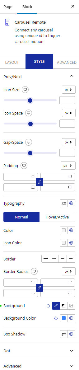 carousel remote style 1