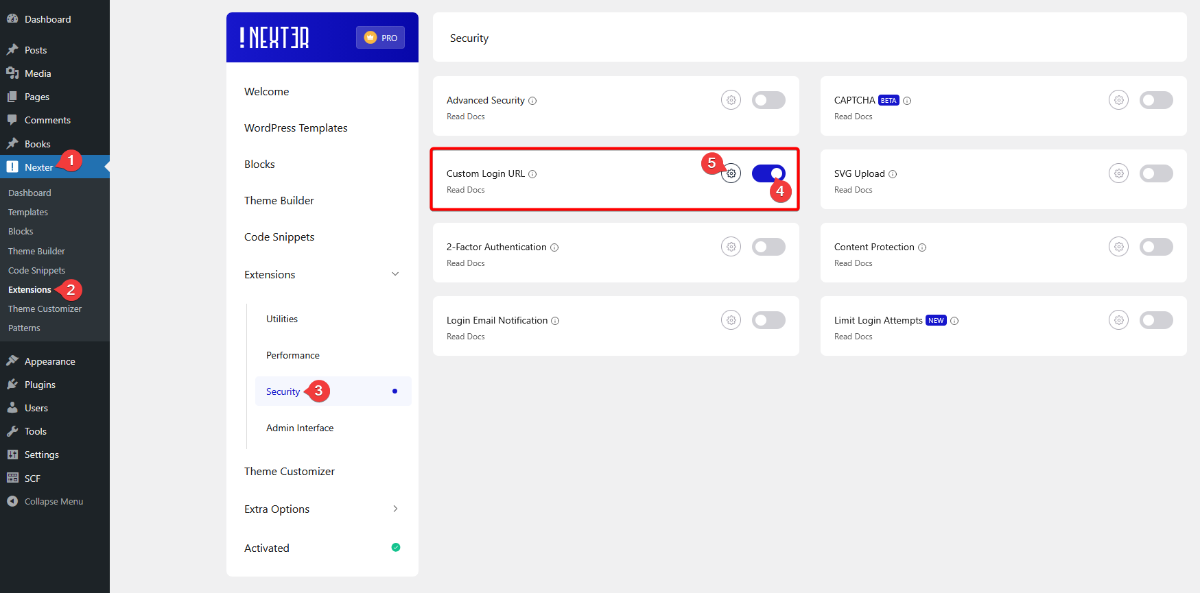 custom login url settings new 1