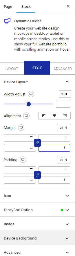 dynamic device normal style