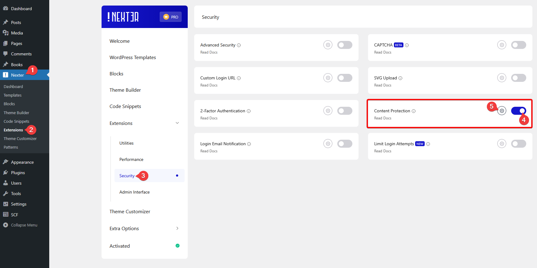 Content Protection for WordPress - Overview 5 enable content protection new