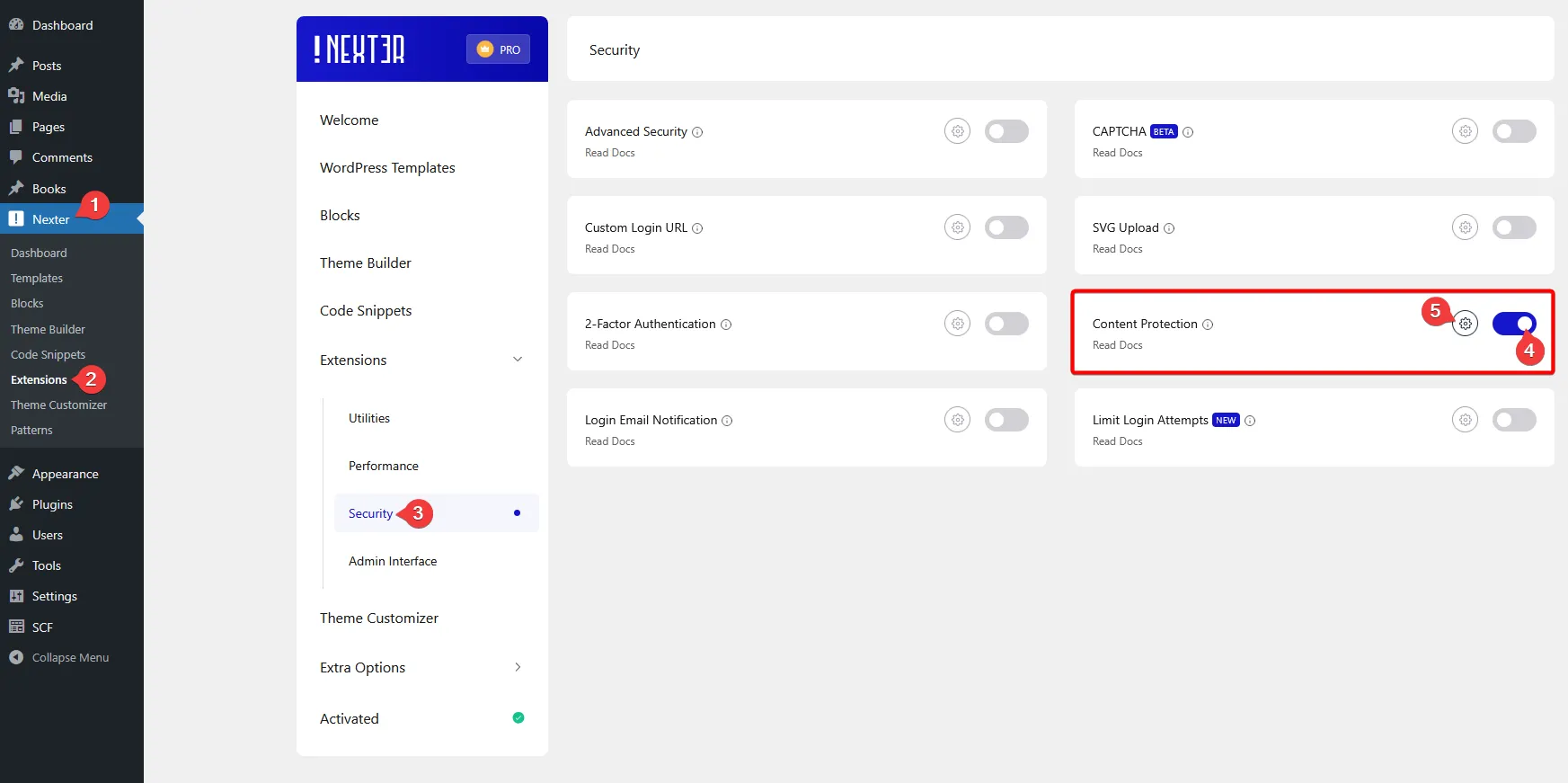 enable content protection new