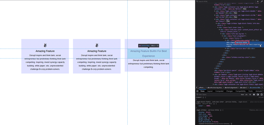 How to Set WordPress Equal Column Height? 8 equal column height multiple css service title