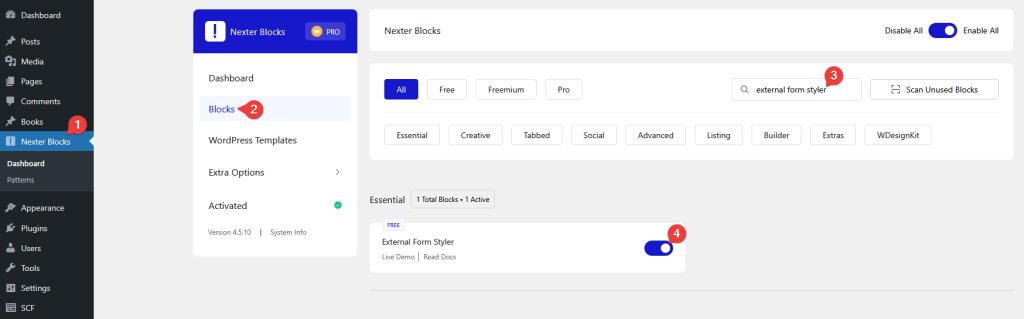 How to Style WPForms in WordPress (NO CSS) 5 external form styler activation new