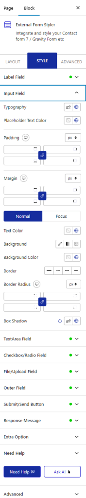 external form styler contact form input field 3