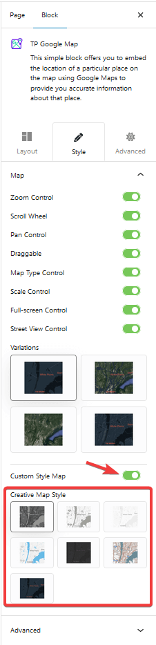 google map custom style