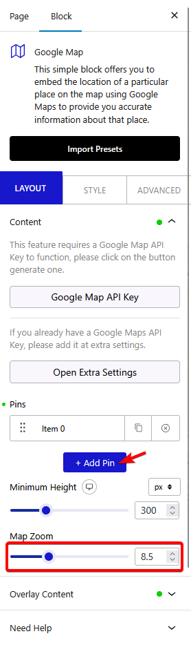 How to add multiple locations on Google Maps in WordPress? 5 google map layout pin map zoom new