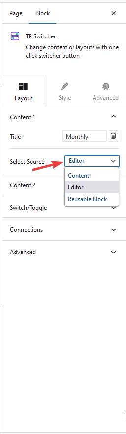 switcher editor