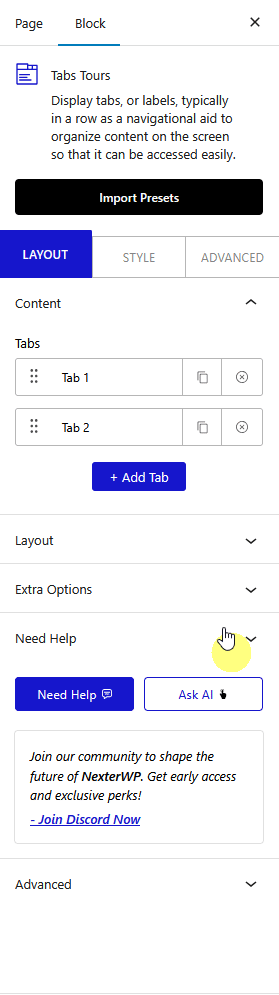 How to Add Tabs on WordPress? 7 tab tours content new