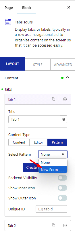 tab tours custom pattern 2