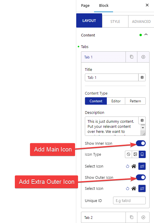 How to change WordPress Tab icon? 1 tabs tours tabs icons new 1
