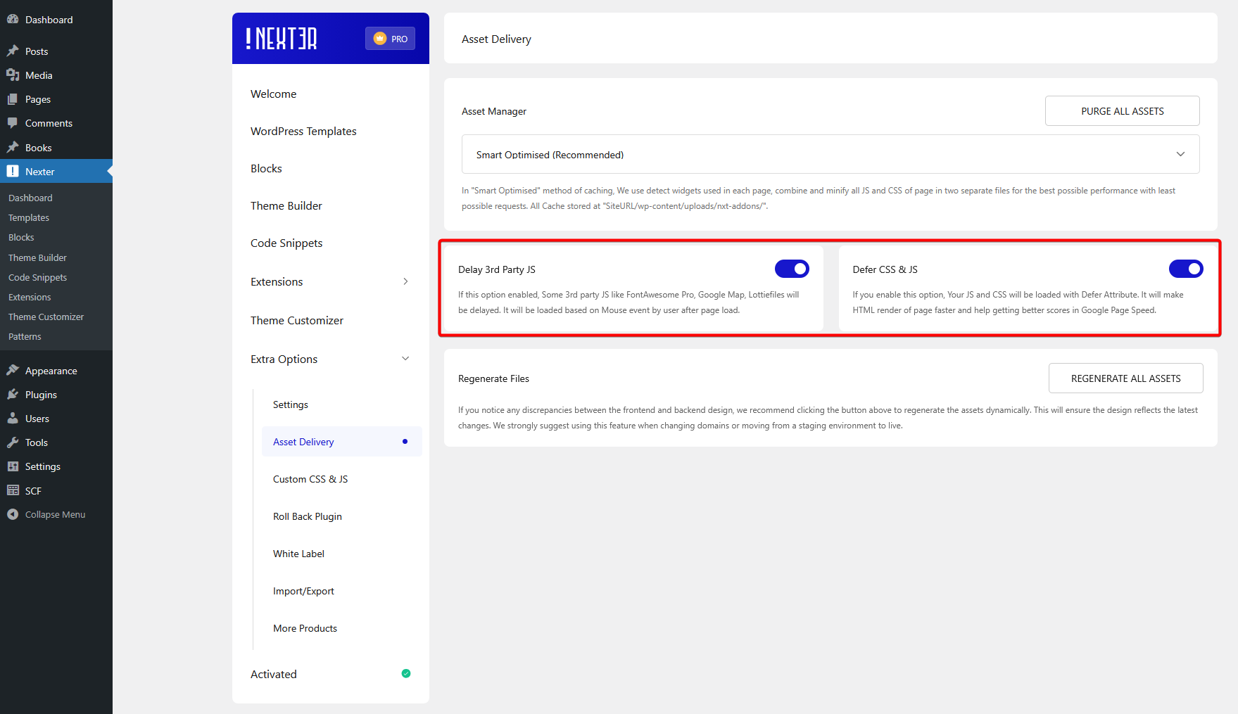 asset manager delay css js new