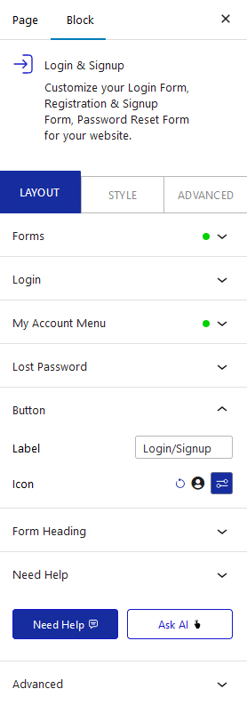 login signup login button 1