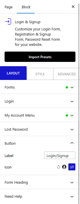 How to Add a Login and Registration From in WordPress? 9 login signup login button new