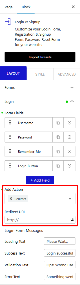 How to Redirect after Login in WordPress Login Form? 6 login signup login redirect new