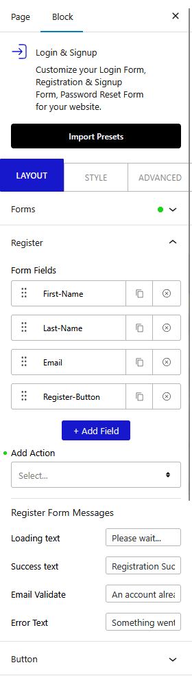 How to Add a Login and Registration From in WordPress? 13 login signup register fields new