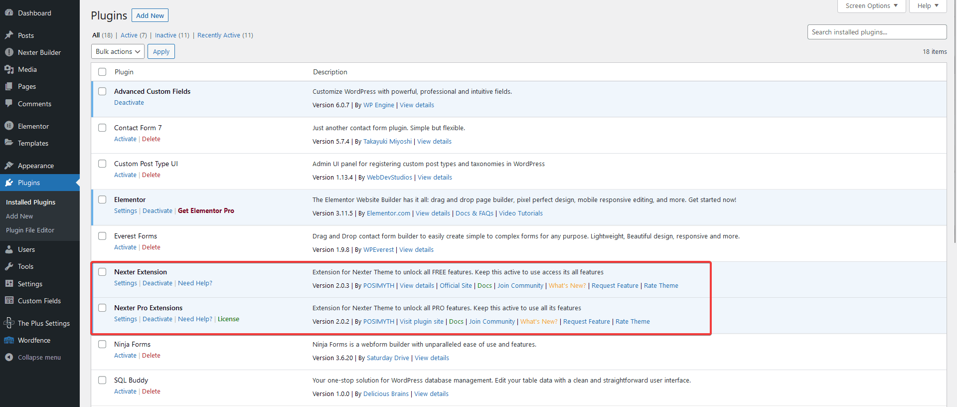 How to Install and Activate Nexter Extension Free and Pro? 12 nexter extension activated
