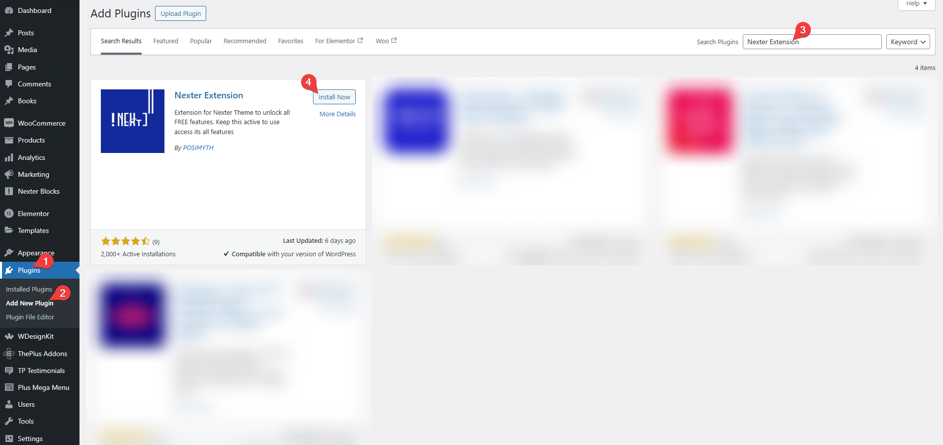 How to Install & Activate Nexter Pro? 10 nexter extension search