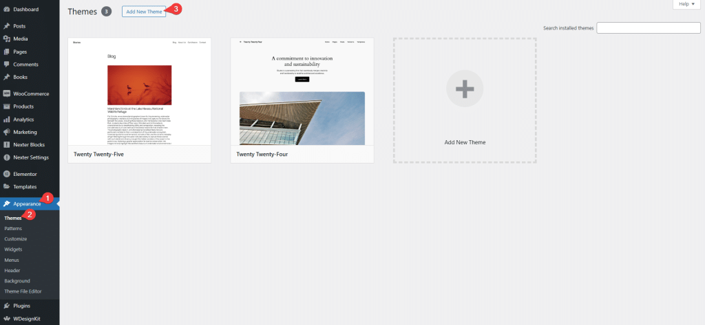 How to Install & Activate Nexter Pro? 19 nexter theme search 1