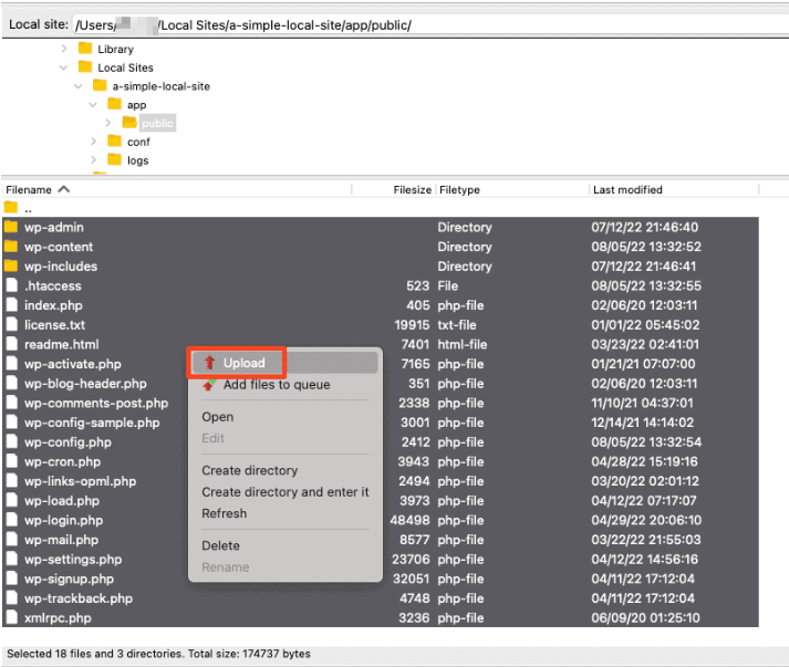 How to Migrate WordPress Site Local to Live Server Website Domain 4 Folder local site