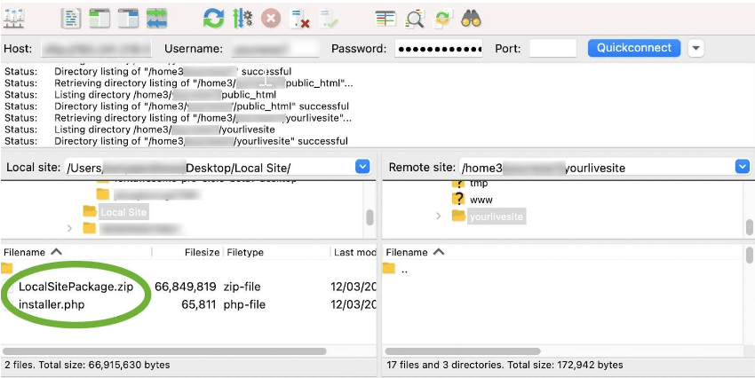 How to Migrate WordPress Site Local to Live Server Website Domain 17 Localsite 1