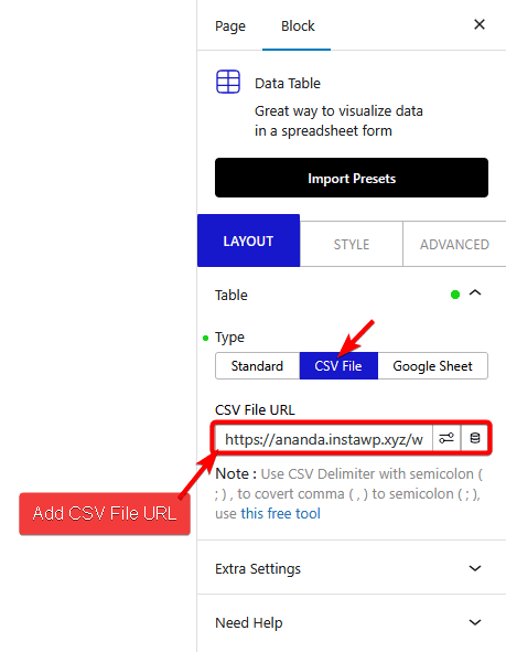 data table csv file url new 1