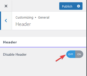 Enhance Your Website's Appearance With General Settings 5 nexter customiser header