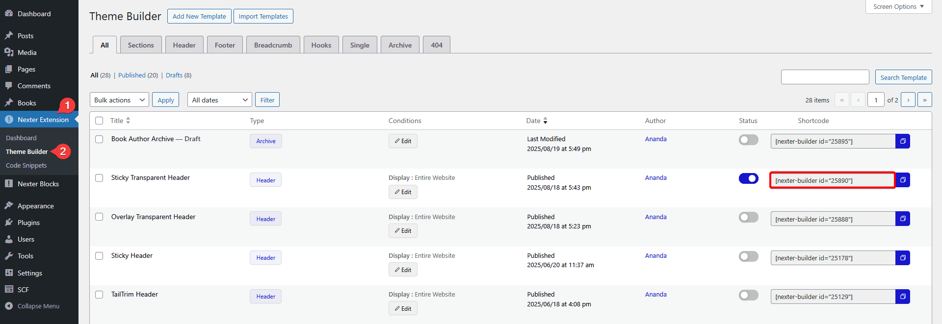 preloader nexter builder new