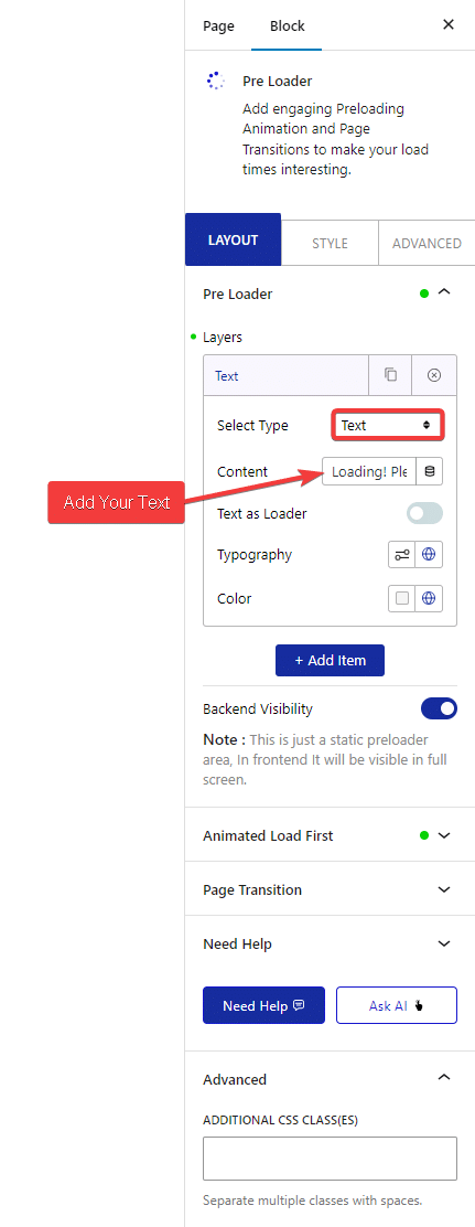 preloader type