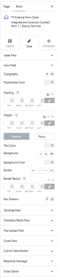 contact form 7 input style