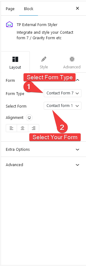 contact form 7 select form