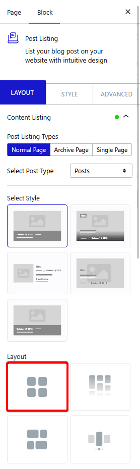 How to Show Blog Posts in Grid Layout in WordPress? 5 post listing layout grid new