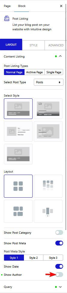 How to Hide Author Name in Blog Posts in WordPress? 5 post listing layout show author new1