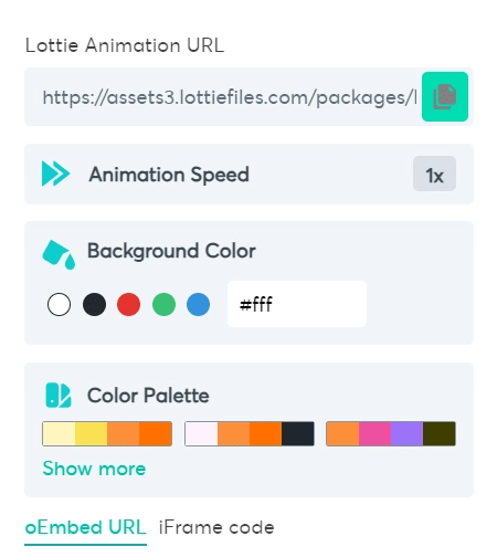 Upload the Lottie Animation Into Your Plus Block