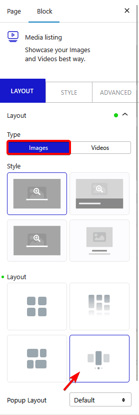 media listing image carousel new