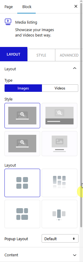 How To Create a WordPress Image Gallery? 6 media listing layout new