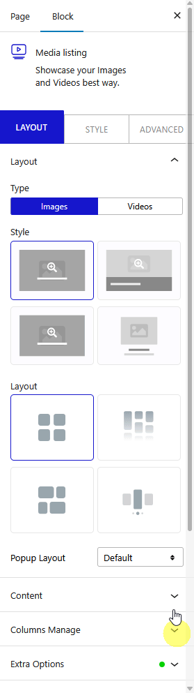 How to Create WordPress Image Gallery with Custom Unique Link to Each Image? 5 media listing layout repeater link box link new