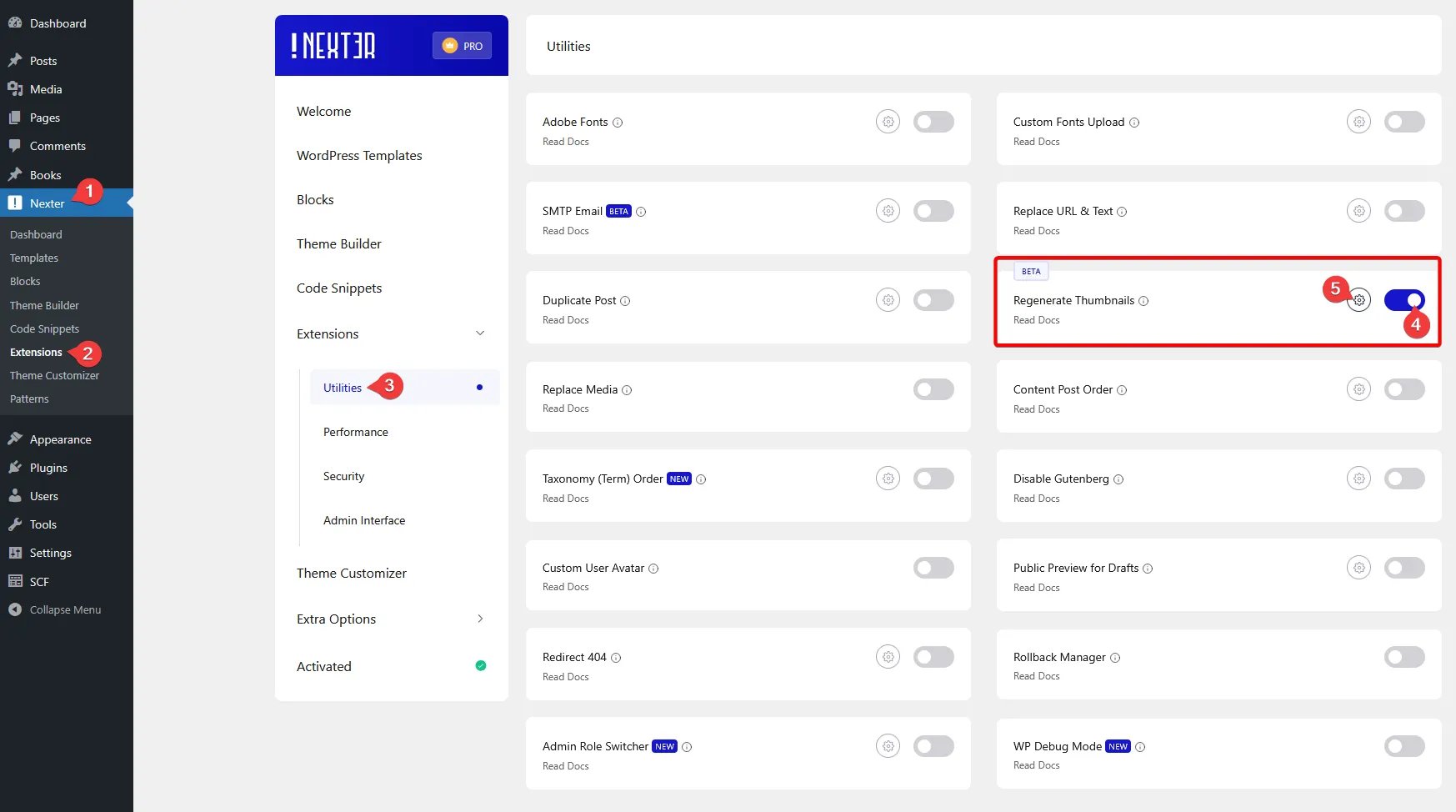 regenerate thumbnails settings new 1