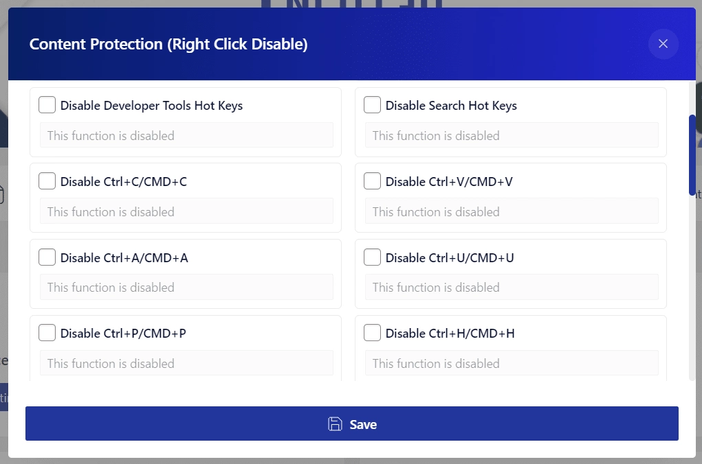 Disable Hotkeys