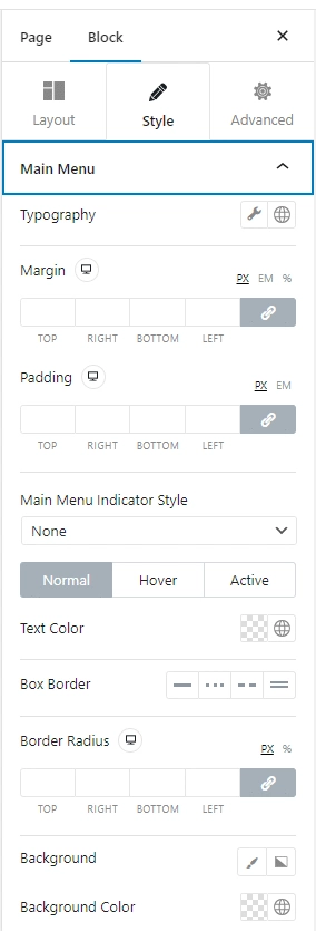 Mega Menu Styling Options